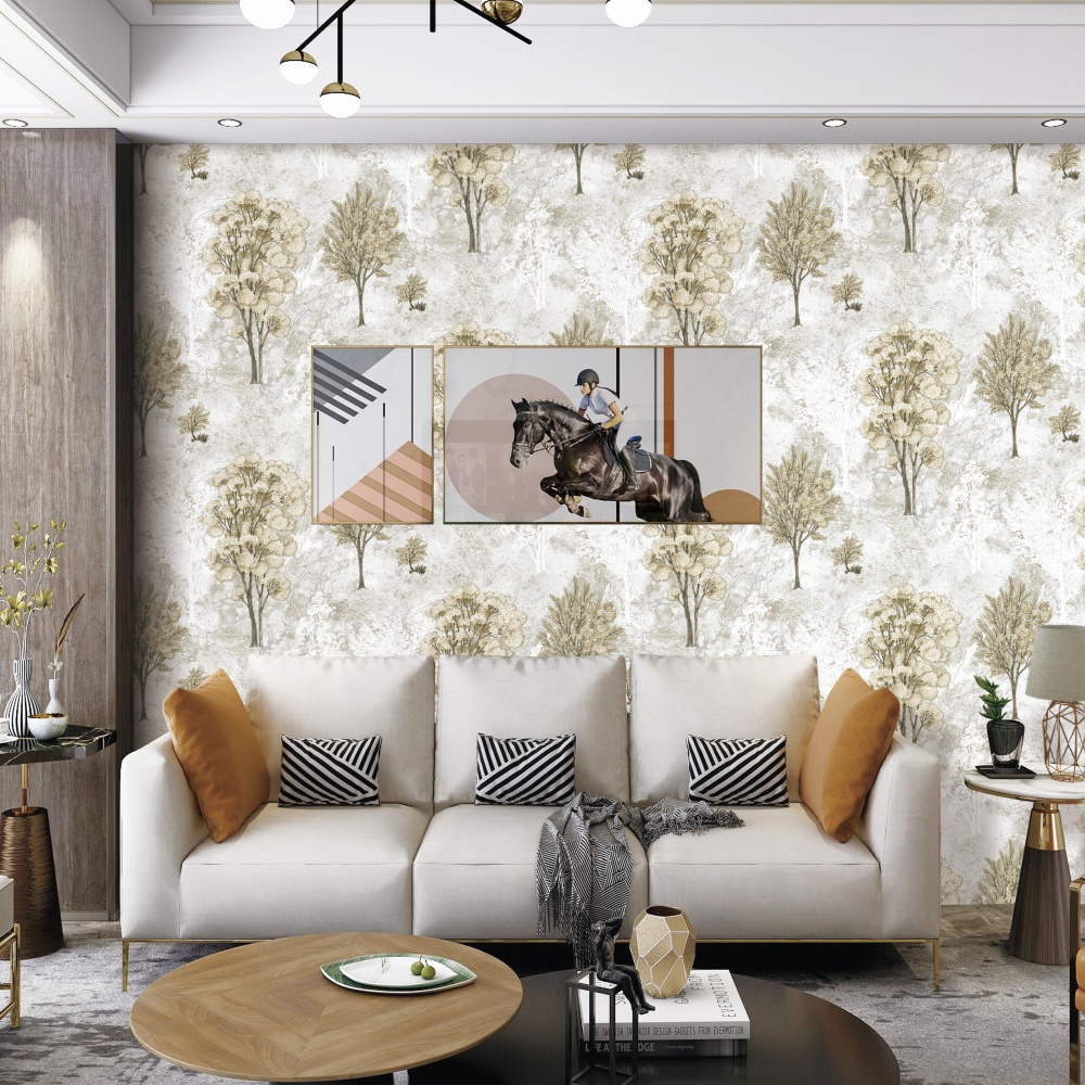 Natürlicher PVC-Tapeten K0406